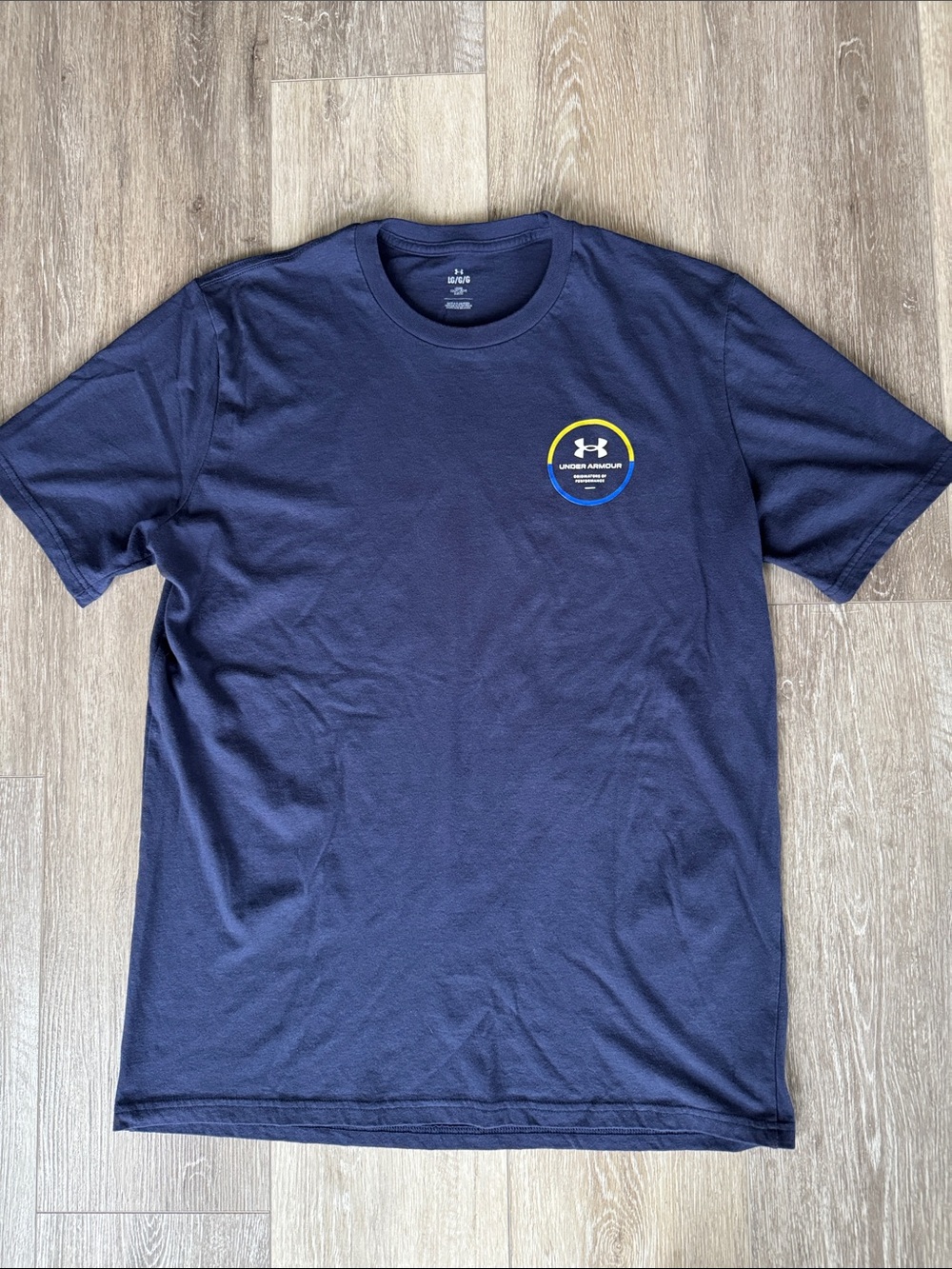 Under Armour Navy Short Sleeve Tee with Logo